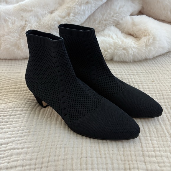 Eileen Fisher Shoes - Eileen Fisher Purl Recycled Stretch Knit Bootie Womens Size 6 Black